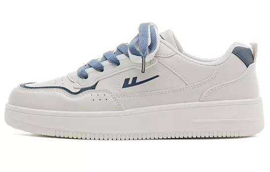 Кроссовки WARRIOR Skateboarding Shoes Unisex Low-top Beige/Blue, бежевый/синий