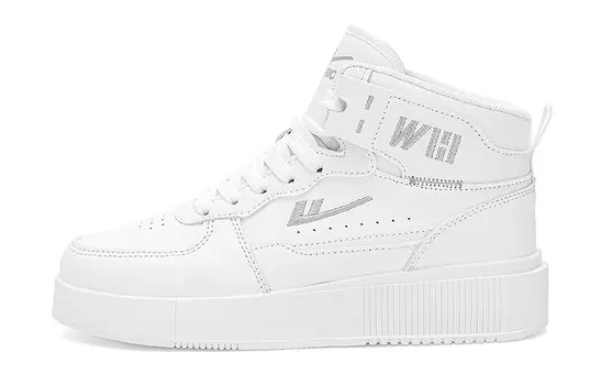 Кроссовки WARRIOR Skateboarding Shoes Unisex Mid-top White, белый