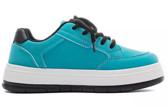 Кроссовки WARRIOR Skateboarding Shoes Women's Low-top Lake Blue Black, черный