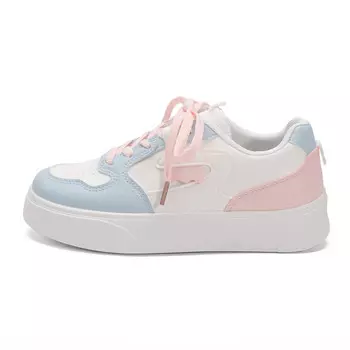Кроссовки WARRIOR Skateboarding Shoes Women's Low-top White/Blue/Pink, белый/синий/розовый