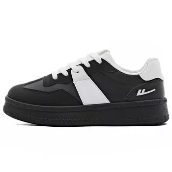 Кроссовки WARRIOR Skateboarding Shoes Women's Low-top Black/White, черный/белый