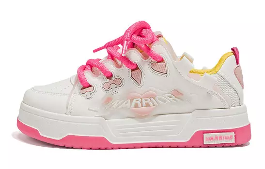 Кроссовки WARRIOR Skateboarding Shoes Women's Low-top Fuchsia, розовый
