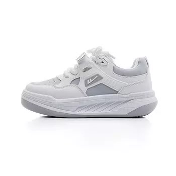 Кроссовки WARRIOR Skateboarding Shoes Women's Low-top Gray, белый/серый