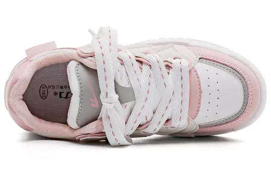 Кроссовки WARRIOR Skateboarding Shoes Women's Low-top Chalk White, белый