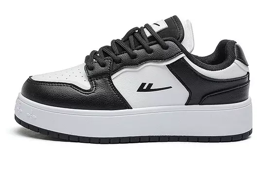 Кроссовки WARRIOR Skateboarding Shoes Women's Low-top Black/white, черный