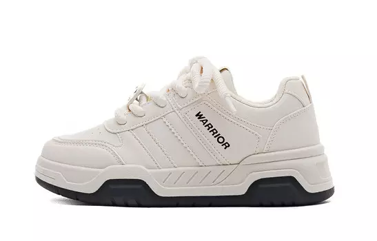 Кроссовки WARRIOR Skateboarding Shoes Women's Low-top, бежевый