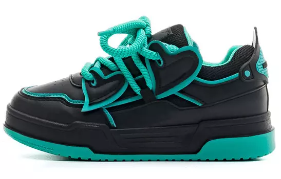 Кроссовки WARRIOR Skateboarding Shoes Women's Low-top Black/Blue, черный/синий