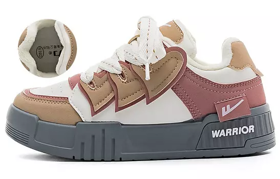 Кроссовки WARRIOR Skateboarding Shoes Women's Low-top, бежевый