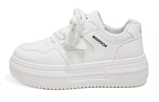 Кроссовки WARRIOR Skateboarding Shoes Women's Low-top White, белый