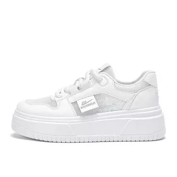 Кроссовки WARRIOR Skateboarding Shoes Women's Low-top, белый/серый