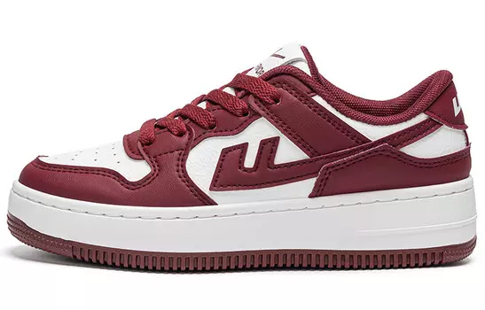 Кроссовки WARRIOR Skateboarding Shoes Women's Low-top Burgundy, цвет Burgundy