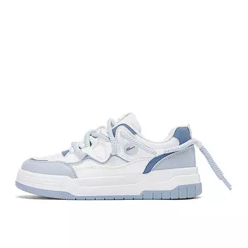 Кроссовки WARRIOR Skateboarding Shoes Women's Low-top White, белый/синий