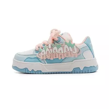 Кроссовки WARRIOR Skateboarding Shoes Women's Low-top, голубой