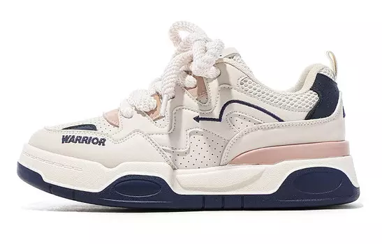 Кроссовки WARRIOR Skateboarding Shoes Women's Low-top, белый/светло-серый