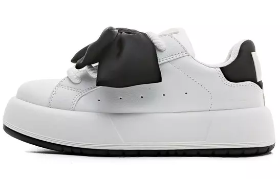 Кроссовки WARRIOR Skateboarding Shoes Women's Low-top White/Black, белый/черный
