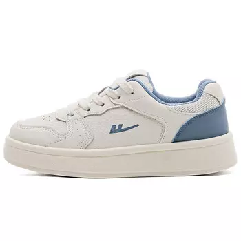 Кроссовки WARRIOR Skateboarding Shoes Women's Low-top Beige/Blue, бежевый/синий