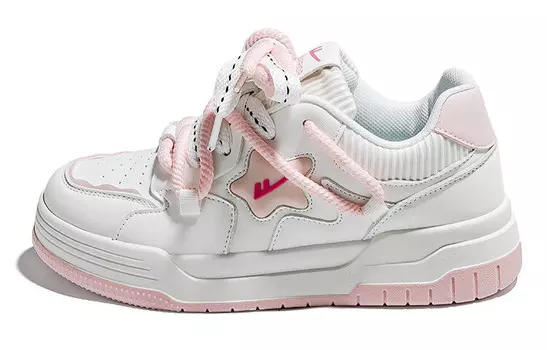 Кроссовки WARRIOR Skateboarding Shoes Women's Low-top Pink, розовый