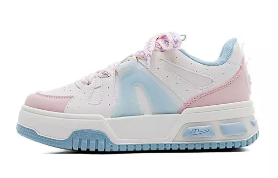 Кроссовки WARRIOR Skateboarding Shoes Women's Low-top, бежевый/синий