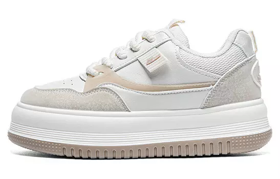 Кроссовки WARRIOR Skateboarding Shoes Women's Low-top Beige/Khaki, бежевый