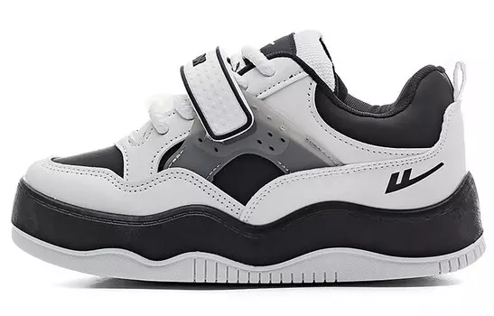 Кроссовки WARRIOR Skateboarding Shoes Women's Low-top White/Black, белый/черный