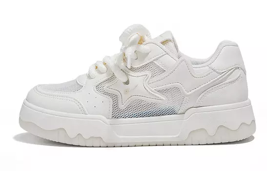 Кроссовки WARRIOR Skateboarding Shoes Women's Low-top White, цвет Off-white