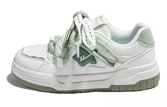 Кроссовки WARRIOR Skateboarding Shoes Women's Low-top Green, зеленый