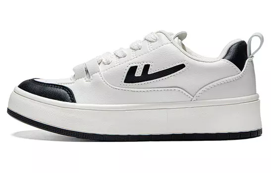 Кроссовки WARRIOR Skateboarding Shoes Women's Low-top Black, бежевый/черный