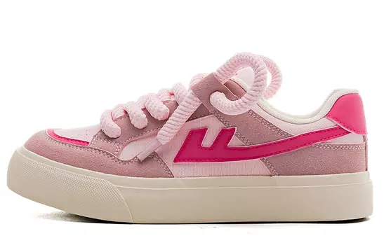 Кроссовки WARRIOR Skateboarding Shoes Women's Low-top Pink Rose, цвет Pink rose