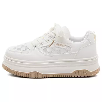 Кроссовки WARRIOR Skateboarding Shoes Women's Low-top Beige/Khaki, бежевый