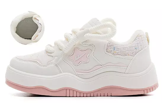 Кроссовки WARRIOR Skateboarding Women's Low-top, розовый/бежевый