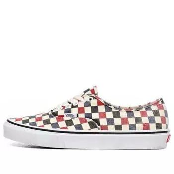 Кроссовки washed authentic black/redcheckboard Vans, черный