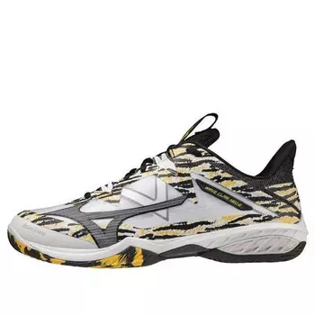 Кроссовки wave claw neo ii 'white black yellow' Mizuno, белый