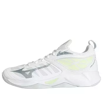 Кроссовки wave dimension 'white green' Mizuno, белый