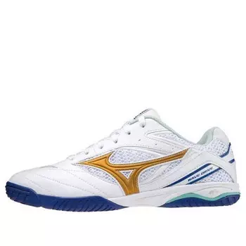 Кроссовки wave drive 8 'white gold blue' Mizuno, белый