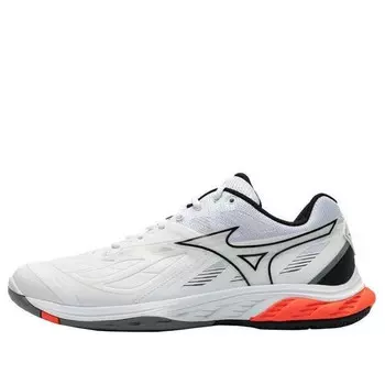 Кроссовки wave fang 2 'white fiery coral' Mizuno, белый