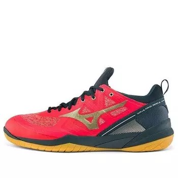 Кроссовки wave fang zero running shoes red/black Mizuno, красный