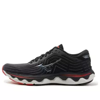 Кроссовки wave horizon 6 'black grey red' Mizuno, черный