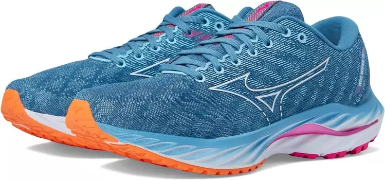 Кроссовки Wave Inspire 19 Mizuno, цвет Provincial Blue/White