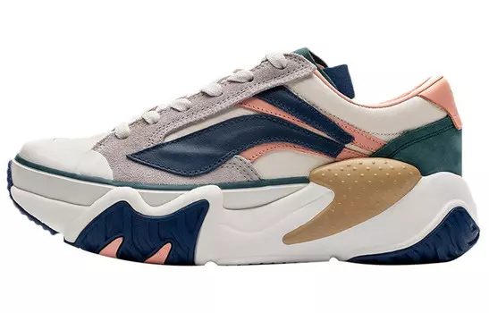 Кроссовки Wave Lifestyle женские с низким верхом, белые/синие/розовые Lining