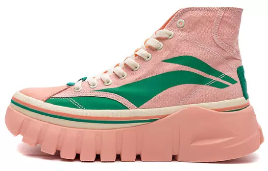 Кроссовки Wave Lifestyle женские высокие розовые Lining