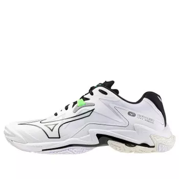 Кроссовки wave lightning z8 wide 'white black' Mizuno, белый