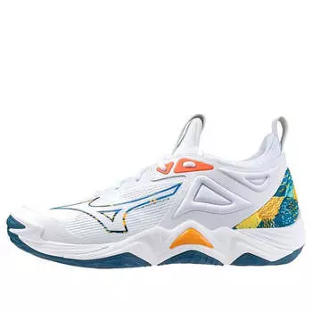 Кроссовки wave momentum 3 'white multi-color' Mizuno, белый