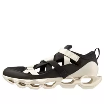 Кроссовки wave prophecy strap 'black white' Mizuno, черный