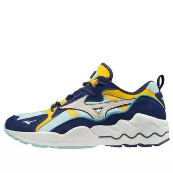 Кроссовки wave rider 1 og 'dark blue yellow white' Mizuno, синий