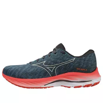 Кроссовки wave rider 26 2e wide 'provincial blue soleil' Mizuno, синий