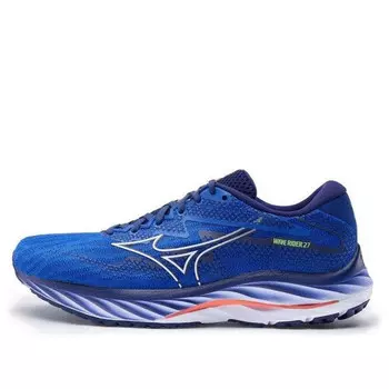 Кроссовки wave rider 27 'blue white' Mizuno, синий