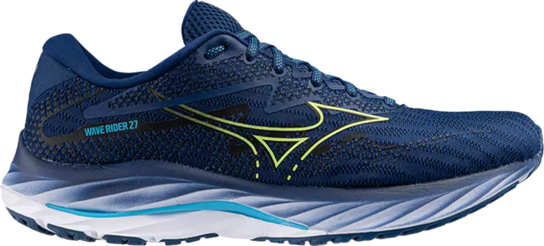 Кроссовки Wave Rider 27 'Navy Peony Sharp Green', синий