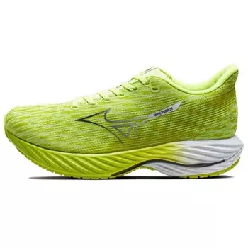 Кроссовки Wave Rider 28 унисекс с низким верхом, желтые/белые Mizuno