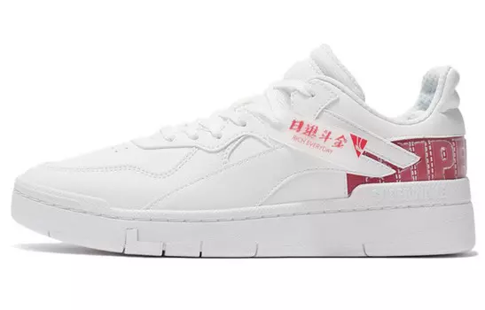 Кроссовки Wave Skateboarding Shoes Men Low-top Snow White/cinnabar Red Lining