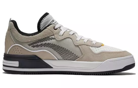 Кроссовки Wave Skateboarding Shoes Men Low-top Deerskin Brown/Off-white Lining